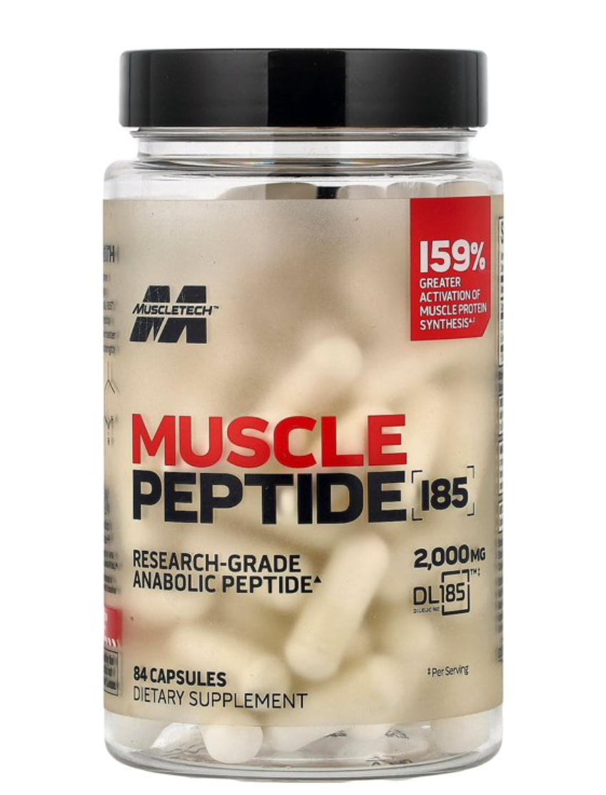 Suplemento Muscle Peptide, frasco de 84 cápsulas