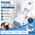 Peine eléctrico antipiojos con aspiración, vista frontal