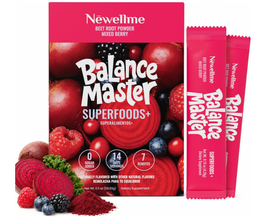 Frasco de Balance Master Remolacha Root Super Red, vista frontal