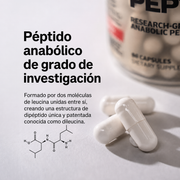 Estructura de DL-185 dileucina formada por dos moléculas de leucina