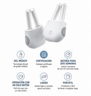 Descongestionador nasal infrarrojo, contenido y accesorios